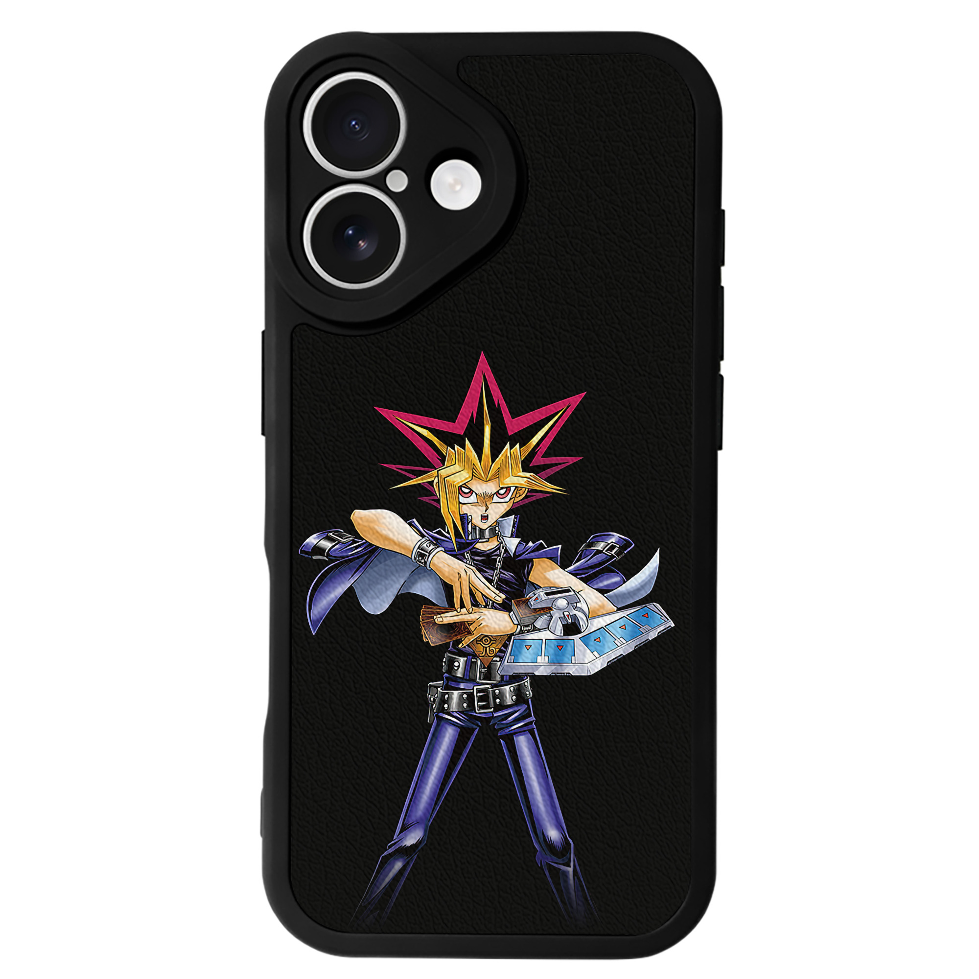 遊☆戯☆王 Yu-Gi-Oh! 【iPhone 16シリーズ対応】シリコンスマホケース（レザー調） 材質：シリコン